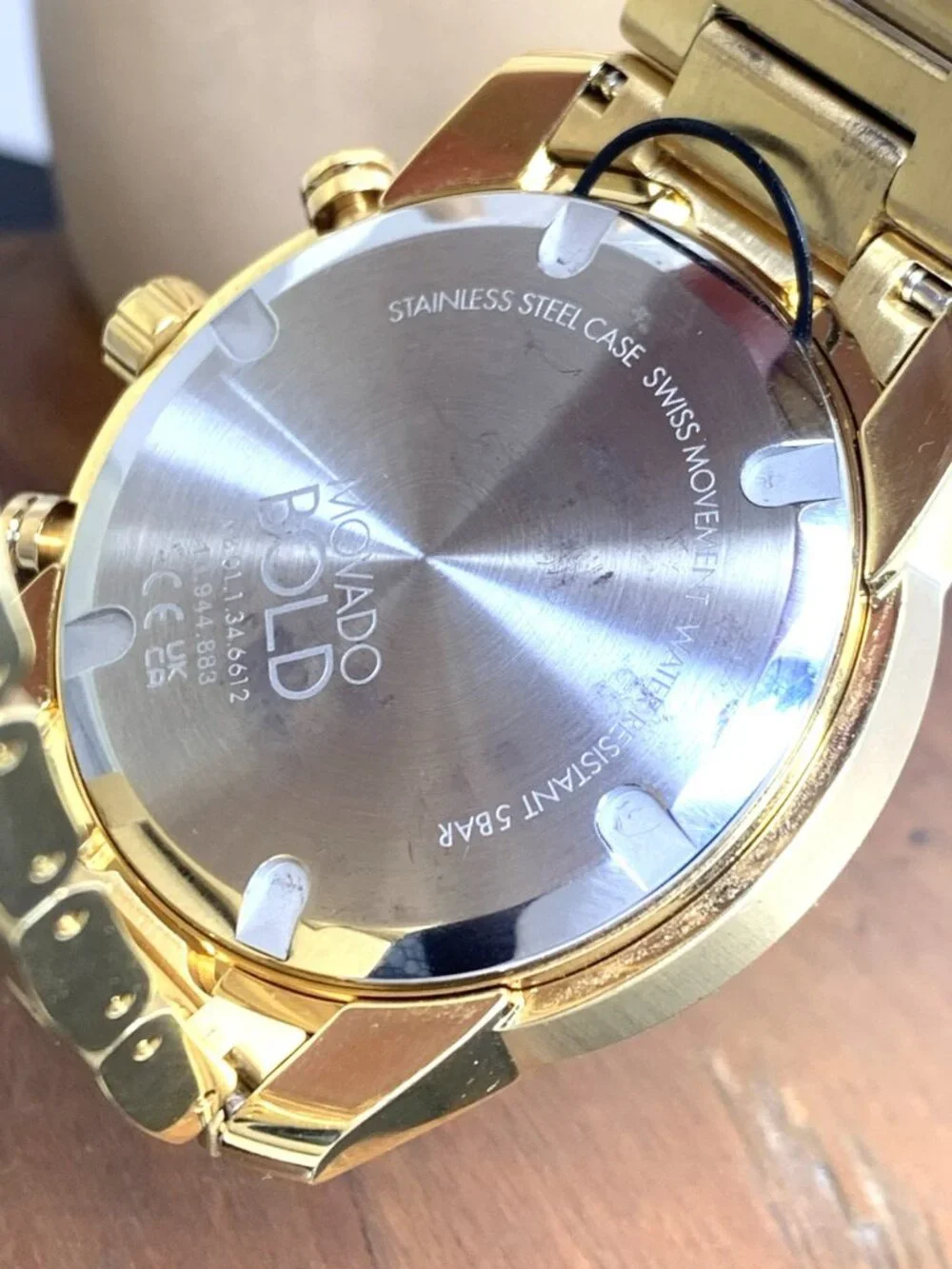 Movado Men's Watch 3600866 Bold Chronograph Swiss Quartz Gold Steel 44mm